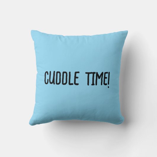 Cuddle Time! Cute Cartoon Teddy Bear Throw Pillow  クッション (裏面)