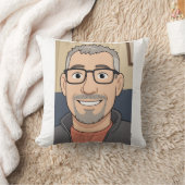 Cuddle up to Old Man Phil with this pillow クッション (ブランケット)