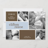 Cuddlebugの誕生の発表(ピンクか青) 案内状 (正面)