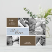 Cuddlebugの誕生の発表(ピンクか青) 案内状 (スタンド正面)