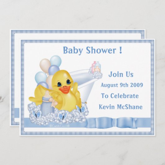 CuddleCreek® BustebDucky招待状 招待状 (正面/裏面)