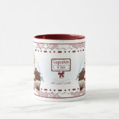 CuddleCreek® ClassyCupcakesのカフェのマグ マグカップ (中央)