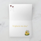 CuddleCreek® SunnyDuckの挨拶状 カード (内部)