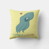 Cuddlefishは愛らしいです クッション (裏面)