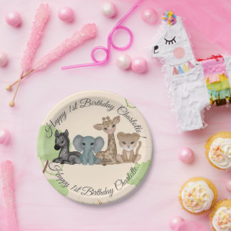 Cuddles 1st誕生日パーティー ペーパープレート