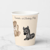 Cuddles 1st誕生日パーティー 紙コップ (裏面)