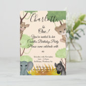 Cuddles 1st Birthday Party 招待状 (スタンド正面)