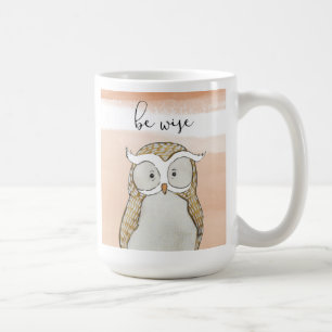 Cuddliesのフクロウは 賢いです コーヒーマグカップ