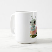 Cuddly Caterpillar A Whimsical Crochet Friend T-Sh コーヒーマグカップ (正面左)