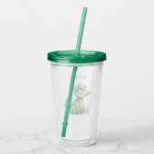 Cuddly Croc Time - Personalized Kids' Tumbler アクリルタンブラー (裏面)