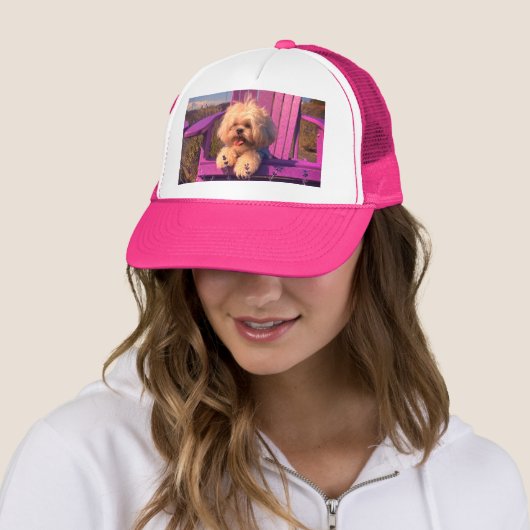 Cuddly Curious Shih Tzu Puppy, Dog Relaxing キャップ (インサイチュ)