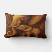 Cuddly Elephants ランバークッション (正面)