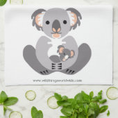 Cuddly KOALA – 保護 – 絶滅危惧動物 キッチンタオル (折り畳み)