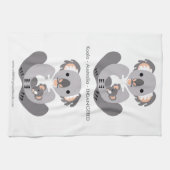 Cuddly KOALA – 保護 – 絶滅危惧動物 キッチンタオル (横)