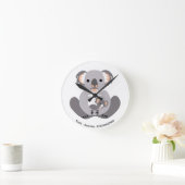 Cuddly KOALA -動物愛好家 – 絶滅危惧動物 ラウンド壁時計 (ホーム)