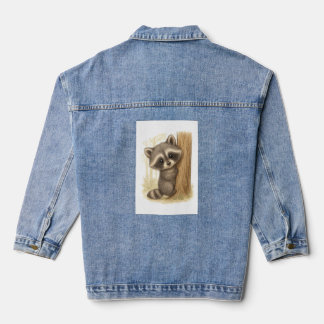 Cuddly Raccoon Forest Denim Jacket デニムジャケット
