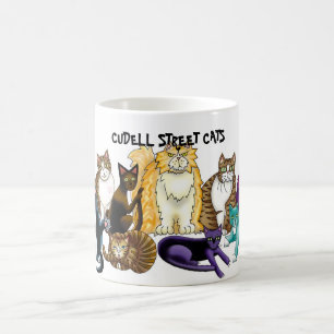 CUDELLの通り猫 コーヒーマグカップ