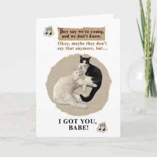 Cudlly Cats Say I Got You Babe カード