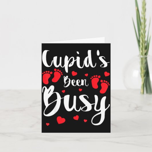 Cud's Been Busy Funny Baby Reveal 2025 Valentine N カード (正面)