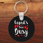 Cud's Been Busy Funny Baby Reveal 2025 Valentine N キーホルダー (正面)