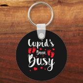 Cud's Been Busy Funny Baby Reveal 2025 Valentine N キーホルダー (正面)