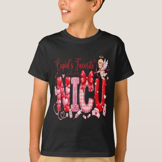 Cuds Favorite Nurse Nicu Valentines Day Shirt Nurs Tシャツ (正面)