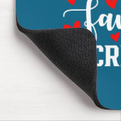 Cud's Favorite Secretary Cute Heart Valentine's Da マウスパッド (コーナー)