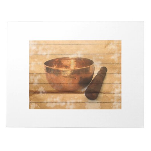 Cuenco tibetano, singing bowl ノートパッド (正面)