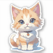 Cuenessオーバーロードかわいい子猫 シール (正面)