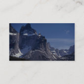 Cuernos山、パタゴニア、アルゼンチン 名刺 (裏面)