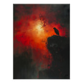 Cuervo Solitario: El Abrazo Ardiente del Atardecer ポスター (正面)