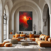 Cuervo Solitario: El Abrazo Ardiente del Atardecer ポスター