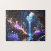 Cueva de cristal con cascada mágica ジグソーパズル (横)