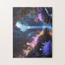 Cueva de cristal con cascada mágica ジグソーパズル