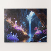 Cueva de Cristal con Cascada Mágica ジグソーパズル (横)