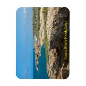 Cueva del Indioの沿岸の崖とビーチ マグネット (縦)