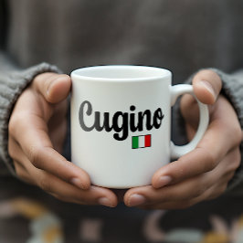 Cugino (Cousin Him) Italian Flag Mug コーヒーマグカップ