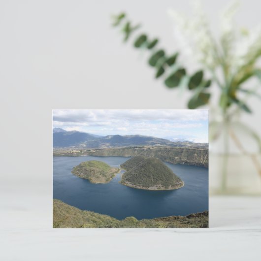 Cuicocha湖 – エクアドルの火山クレーター湖 ポストカード (スタンド正面)