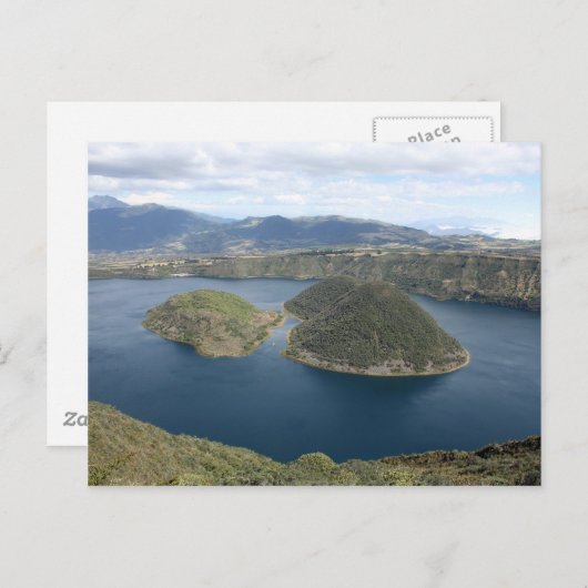 Cuicocha湖 – エクアドルの火山クレーター湖 ポストカード (正面/裏面)