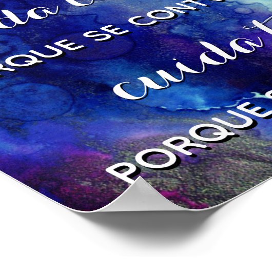 Cuida tus pensamientosポスター ポスター (角)