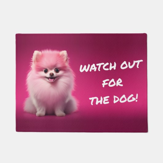 ¡Cuidado con el perro! / Beware of the dog! ドアマット (正面)