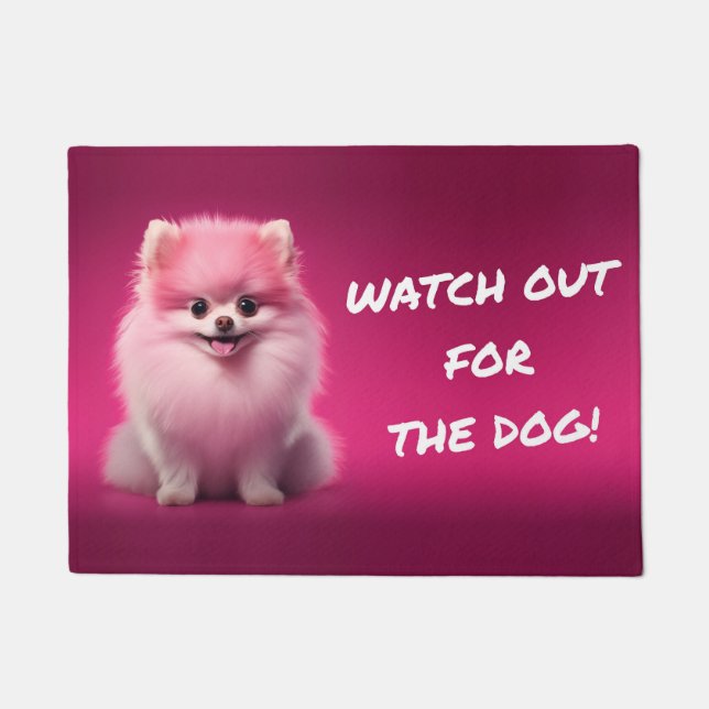 ¡Cuidado con el perro! / Beware of the dog! ドアマット (正面)