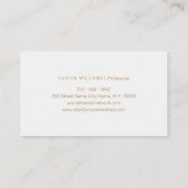 Cuir Blanc Or Moderne 名刺 (裏面)