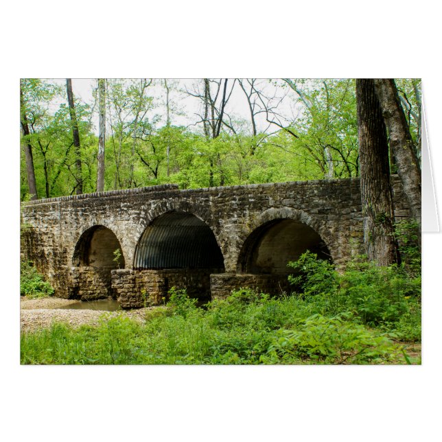 Cuivreの川の古い橋 (正面横)