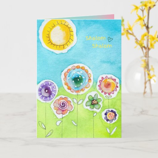 CulateMe "シャロムシャロム" カード (黄色い花)
