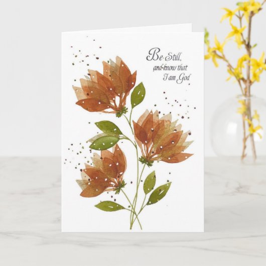 CulateMe "Be Still and Know" カード (黄色い花)