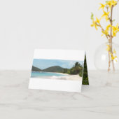 Culebraのフラメンコのビーチプエルトリコ カード (黄色い花)