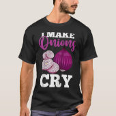 Culinary Chef Cooking   I Make Onions Cry Raglan B Tシャツ (正面)