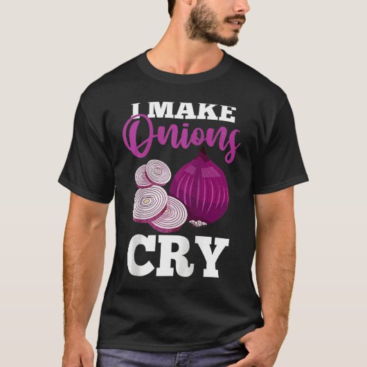 Culinary Chef Cooking   I Make Onions Cry Raglan B Tシャツ (正面)