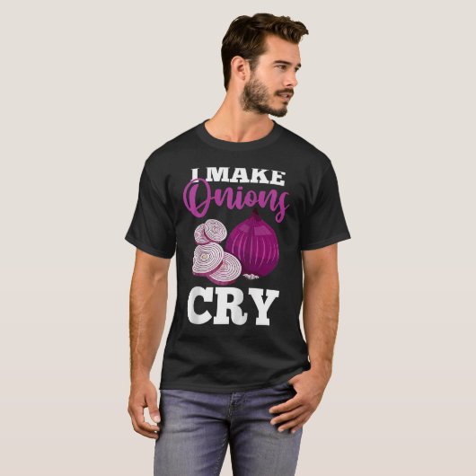 Culinary Chef Cooking   I Make Onions Cry Raglan B Tシャツ (正面フル)